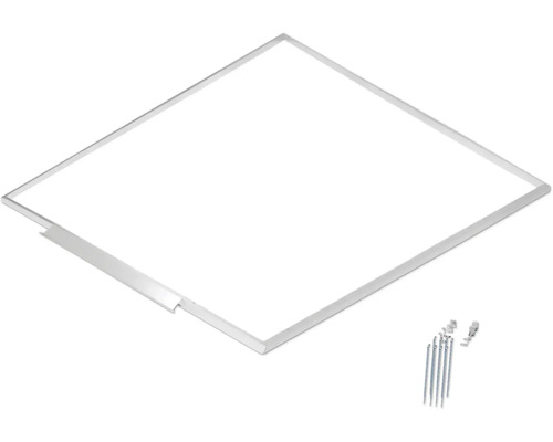 Quadratische LED-Deckenleuchte mit Befestigungsmaterial