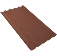 PRECIT Trapezplatte für Dach W35LR Kupferbraun RAL 8004 80mµ Shimoco Beschichtung Fix-Breite 1070 mm x Stärke 0,5 mm (Meterware ab 150 bis max. 900 cm)