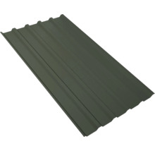 PRECIT Trapezplatte für Dach mit Antikondensationsvlies W35LV Nadelgrün RAL 6020 80mµ Shimoco Beschichtung Fix-Breite 1070 mm x Stärke 0,5 mm (Meterware ab 150 bis max. 900 cm)