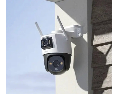 Caméra de surveillance pour montage mural avec deux antennes