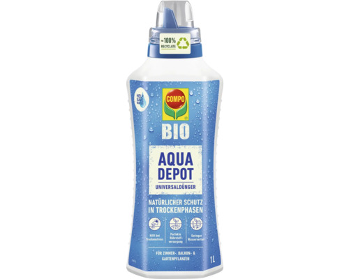 Engrais universel organique COMPO Aqua Depot 1 l Compo Bio Aqua Depot Engrais universel, bouteille de 1 litre