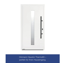 Hörmann Haustür Thermo65 1100x2100 mm Motiv 610S RAL 9016 verkehrsweiß DIN Rechts