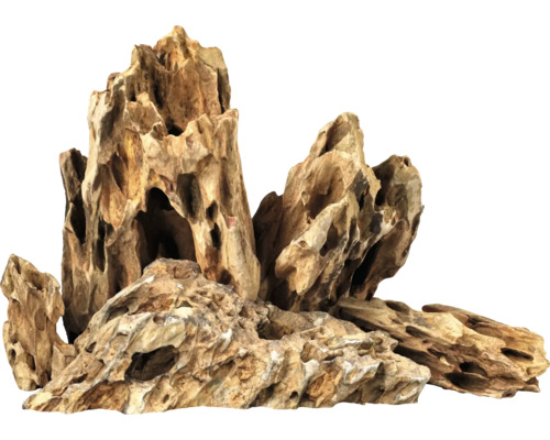 Aquariendekoration aus Lochgestein