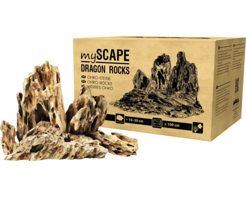 Aquariumdekoration-Set ARKA mySCAPE Rocks Dragon 10 Kg Drachenstein für Aquarien bis ca. 100 cm Aquascaping