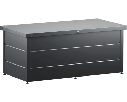 Gartenbox Hörmann EcoStar Elegant 1620 RAL7016 166 x 87 x 72,5 cm Metall grau Aufbewahrungsbox für den Außenbereich mit abschließbarem Deckel