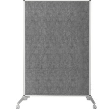 Mobile Trennwand grau 100x150 cm