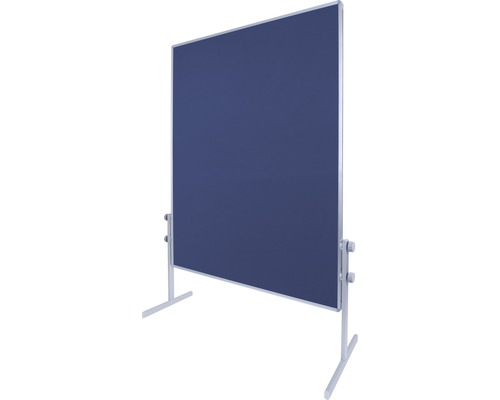 Cloison mobile avec revêtement en tissu et pied réglable en hauteur