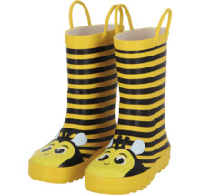 Bottes en caoutchouc pour enfants avec motif d''abeille et poignées