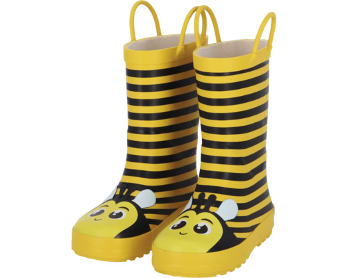 Bottes en caoutchouc pour enfants avec motif d''abeille et poignées