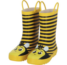 Gummistiefel mit Bienendesign und Schlaufen