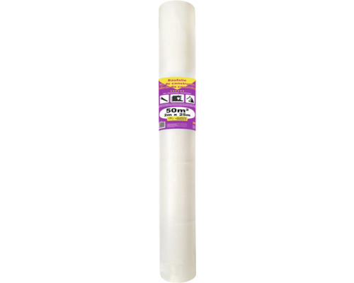 Baufolie transparent 2 m x 25 m