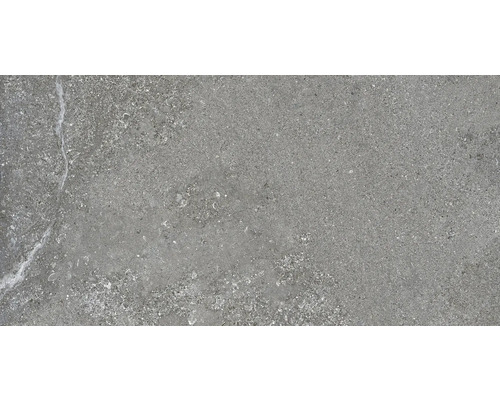 Feinsteinzeug Wand- und Bodenfliese MARSEILLE Dark grey rektifiziert 29.5 x 59.5 x 0.87 cm Graue Feinsteinzeugfliese mit matter Oberfläche