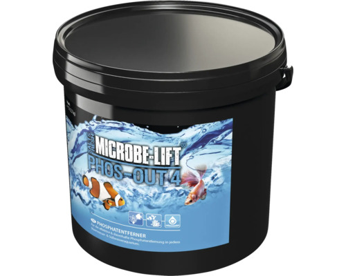 Microbe Lift Phos-Out 4 éliminateur de phosphate pour aquariums d''eau douce et d''eau de mer en seau noir
