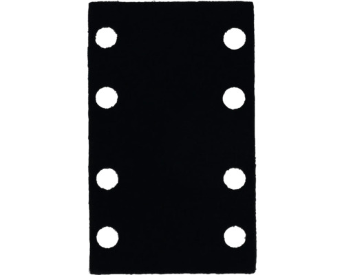 Écran pour disque abrasif Bosch, 80 x 133 mm, 2 pièces Plaque de montage noire avec huit trous
