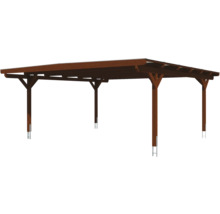 Holzcarport mit Flachdach