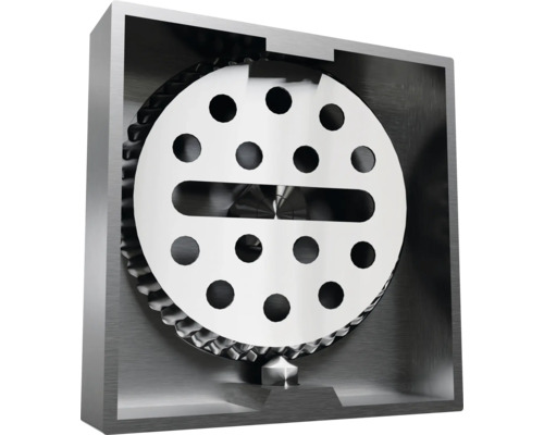 Innenansicht eines Wasserhahnmischers mit Filterscheibe