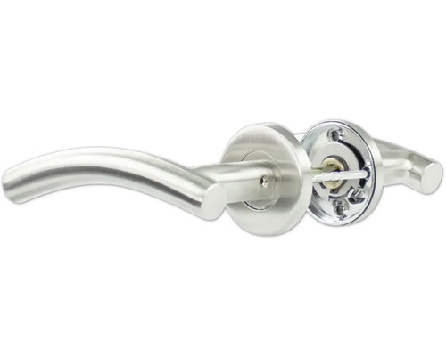 Türdrücker aus Edelstahl mit Rosette