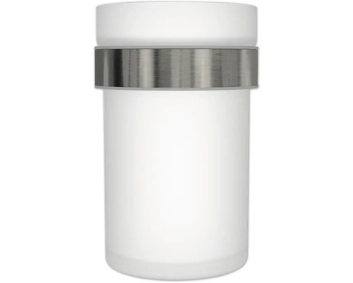 Applique murale blanche avec anneau argenté