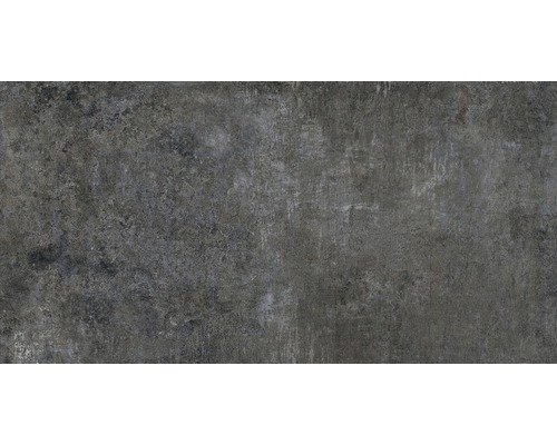 Carrelage sol et mur en grès cérame fin Industrial night semi-poli 60 x 120 x 0,93 cm R10 A