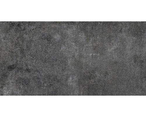 Feinsteinzeug Wand- und Bodenfliese Industrial night anpoliert 60 x 120 x 0,93 cm R10 A