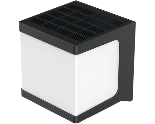 Applique murale solaire LED PIR 6 W 1000 lm 4000 K noir IP54