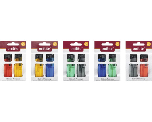 Briquets électroniques Unilite, lot de 2