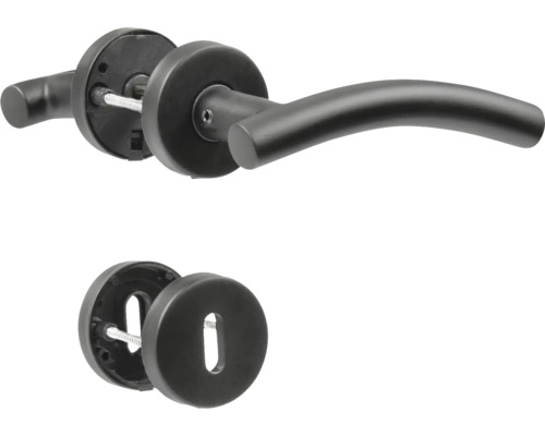 Türbeschlag-Garnitur mit Drücker und Rosette