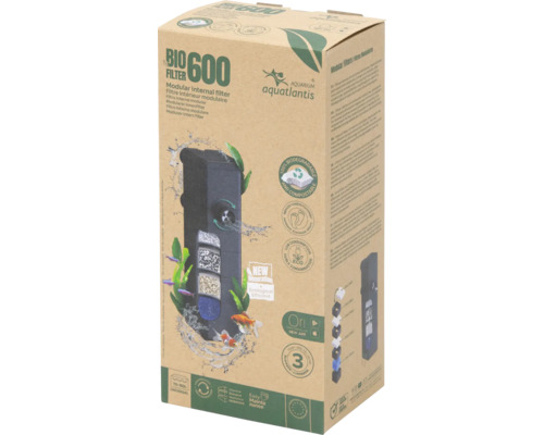 Aquatlantis Bio Filter 600 Filtre intérieur modulaire Emballage