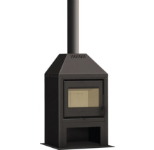 Poêle à bois avec conduit de fumée