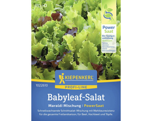 Salade Babyleaf mélange Maraldi Kiepenkerl graines de légumes semences stables Paquet de graines de salade pour jeunes pousses de la marque Kiepenkerl