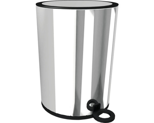 REIKA Kosmetikeimer SAKU 3 l chrom glänzend Treteimer aus Metall