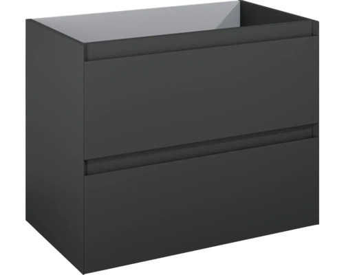 Meuble sous vasque Jungborn DECEM lxhxp 800 x 635 x 458 mm couleur de façade anthracite mat