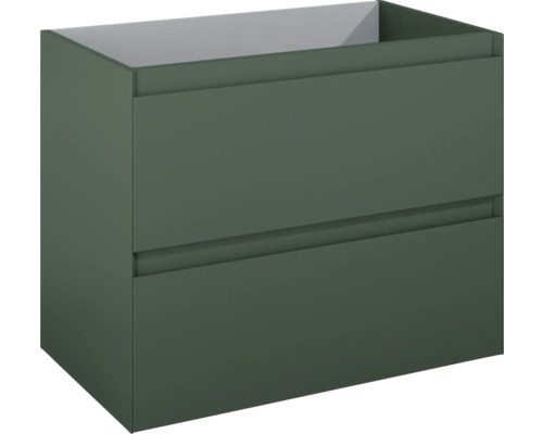 Meuble sous vasque Jungborn DECEM lxhxp 800 x 635 x 458 mm couleur de façade vert forêt mat