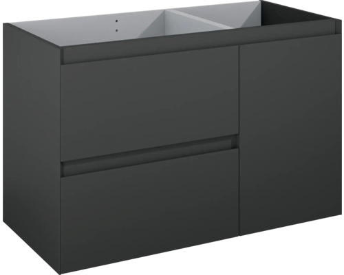 Meuble sous vasque Jungborn DECEM lxhxp 1000 x 635 x 458 mm gauche couleur de façade anthracite mat