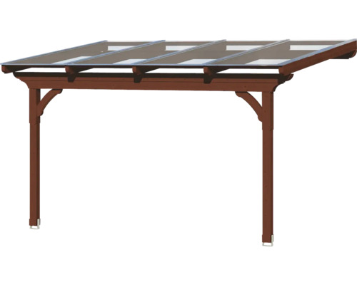 Holzcarport mit Polycarbonatplatten für den Aussenbereich