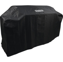 Housse de barbecue noire de Tenneker pour la protection contre les intempéries.