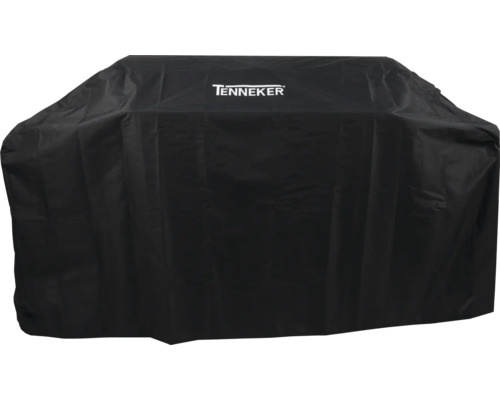 Housse de protection noire pour barbecues avec logo Tenneker