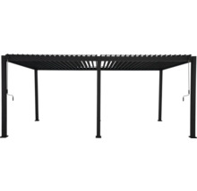 Pergola mit Lamellendach und Kurbelmechanismus
