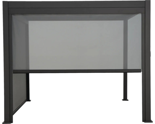 Pergola de terrasse autoportante avec store pare-vue