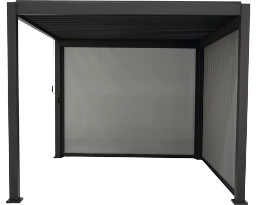 Pergola avec toit à lamelles et éléments latéraux