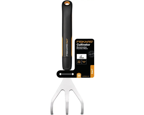 Cultivateur Fiskars Xact avec dents en acier inoxydable