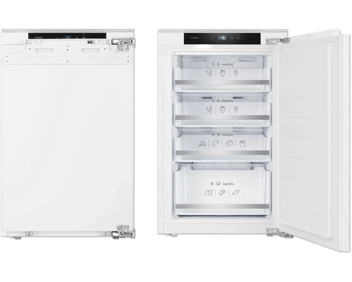 Gefrierschrank Amica EGSX 321 250 BxHxT 55,6 x 87 x 55 cm Integrierbarer Gefrierschrank mit geöffneter Tür, Inneneinteilung mit Gefrierschubladen