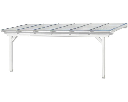 Carport simple avec toit transparent