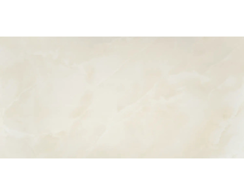 Feinsteinzeug Wand- und Bodenfliese Sheffield ivory poliert und rektifiziert 59 x 119 x 1 cm