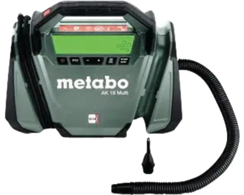 Metabo Akku-Kompressor mit Schlauch und Display