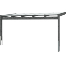 Holzcarport mit Glasdach für den Außenbereich
