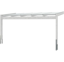 Holzcarport mit transparentem Dach