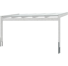 Holzcarport mit transparentem Dach