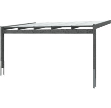 Holzcarport mit transparentem Dach