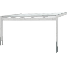 Holzcarport mit transparentem Dach